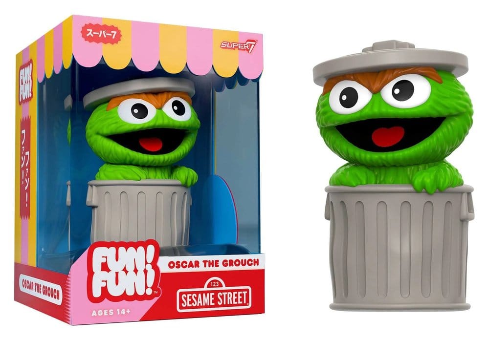 Sesame Street Fun! Fun! Soft Vinyl Figure Wave 01 - Oscar the Grouch 18 cm