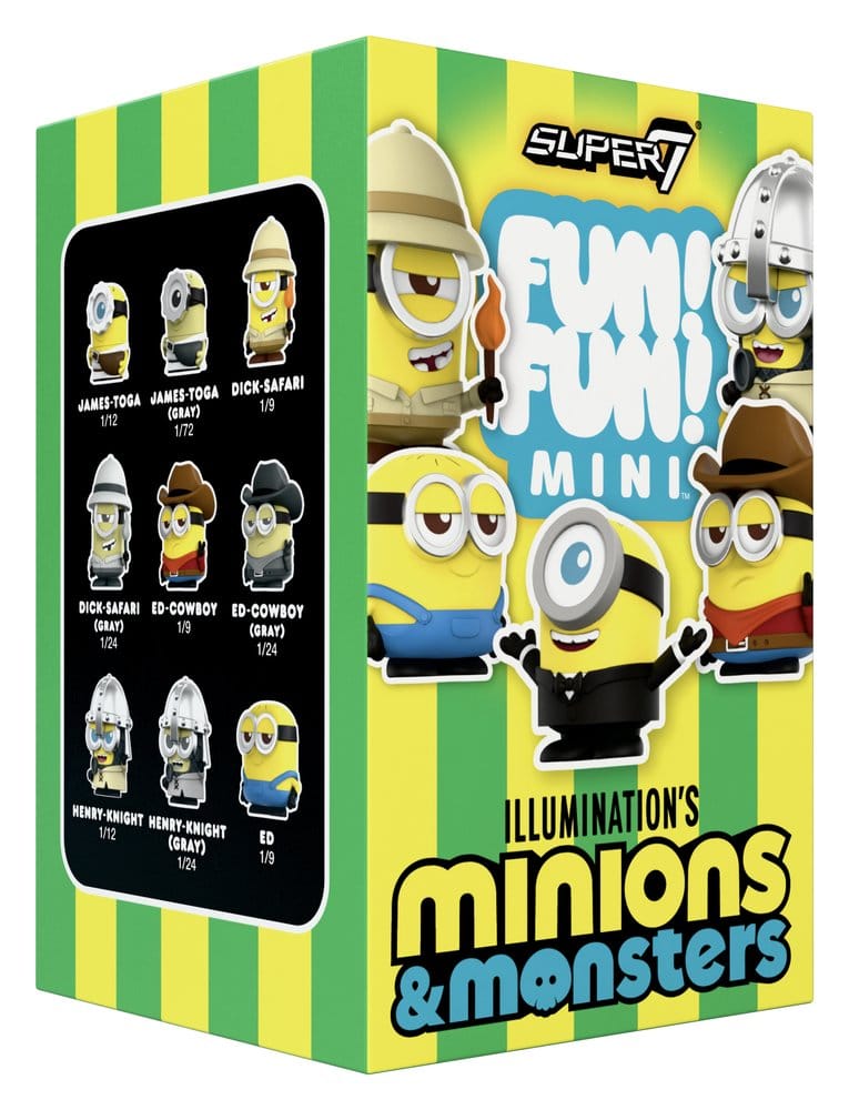 Minions Fun! Fun! Mini Figures Wave 01 Minions & Monsters Blind Box Display (9)