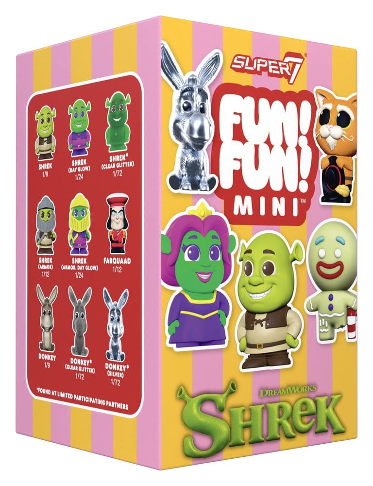 Shrek Fun! Fun! Mini Figures Wave 01 Blind Box Display (9)