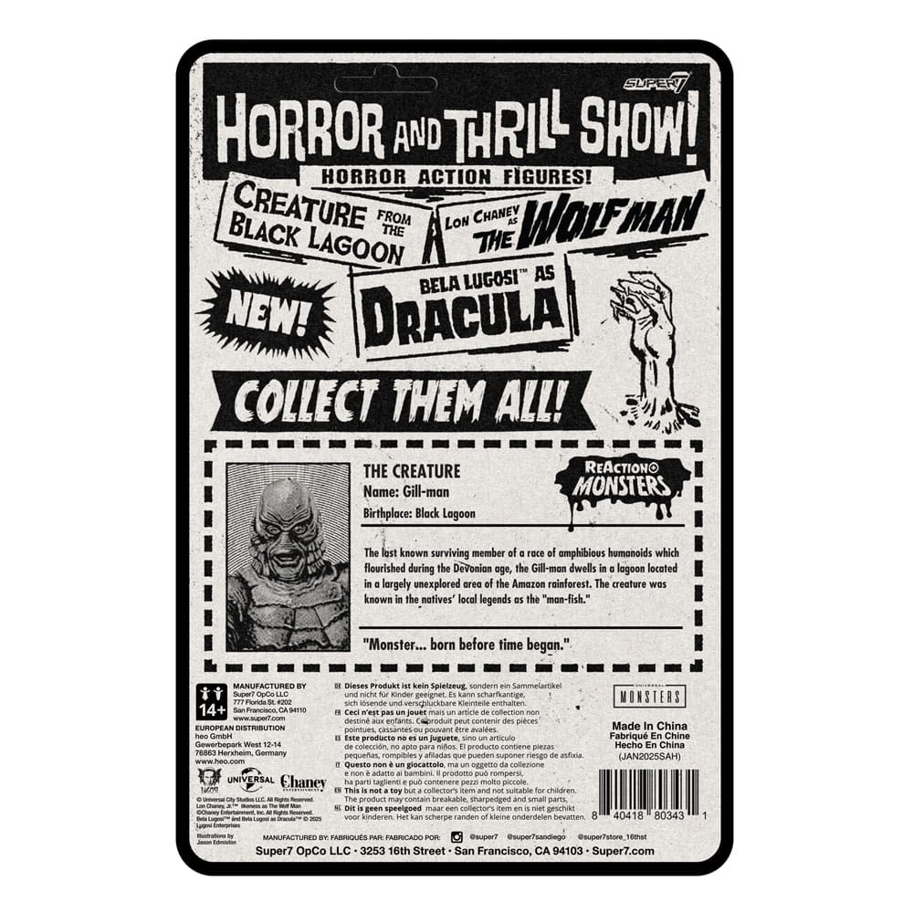 Universal Monsters ReAction+ Action Figure Wave 1 Creature from the Black Lagoon 10 cm