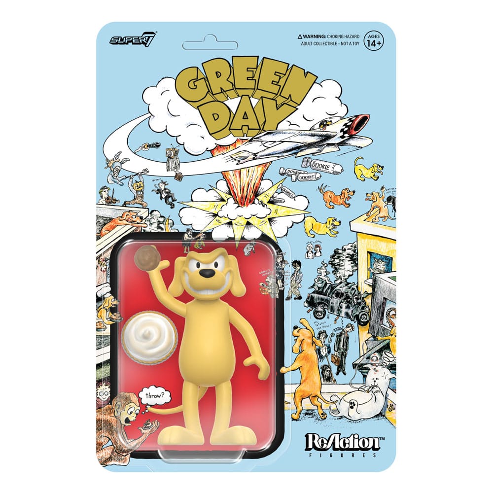 Green Day ReAction Action Figure Dookie Dog 9 cm