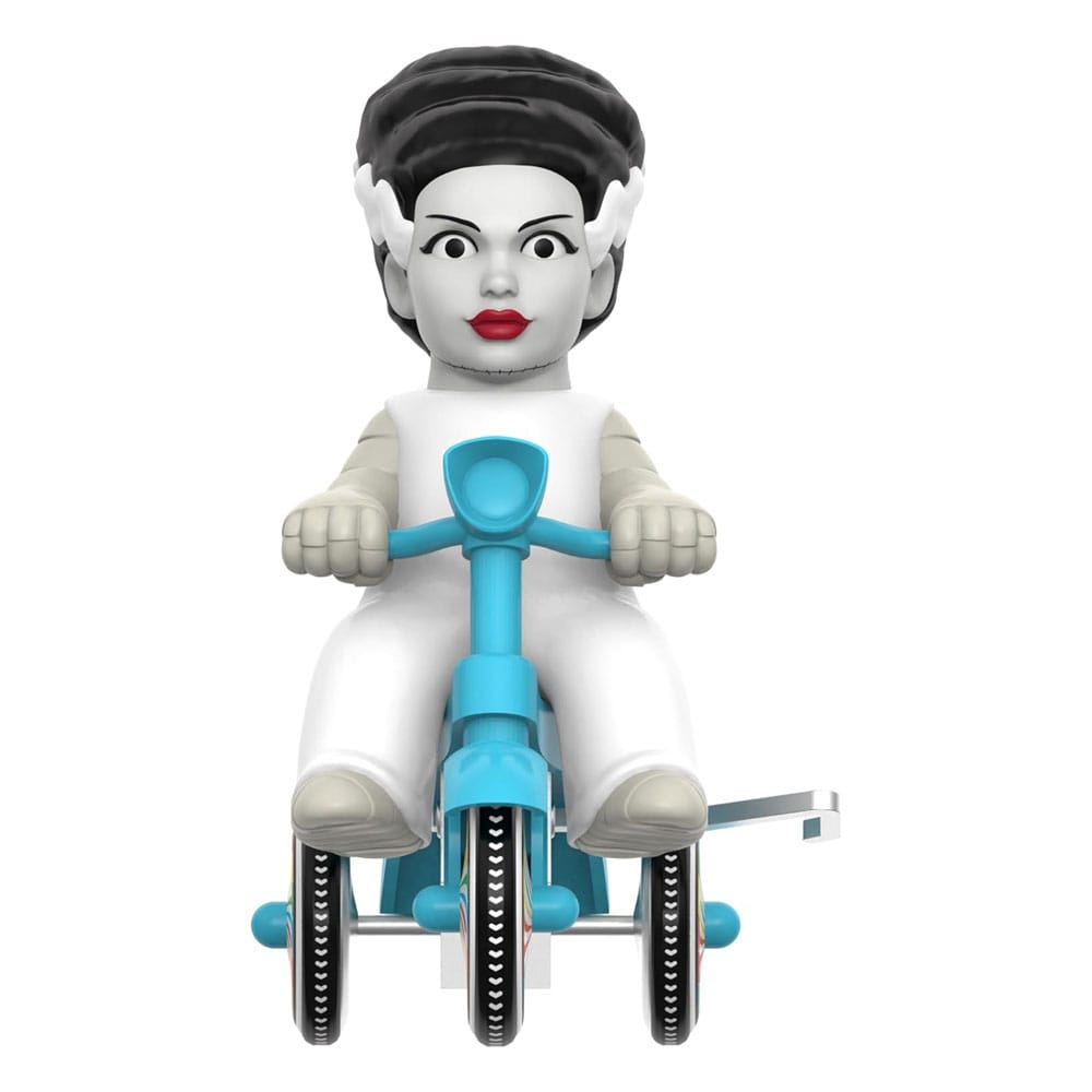 Universal Monsters Super Cycles Action Figure Bride of Frankenstein (White with Blue Trike) 13 cm