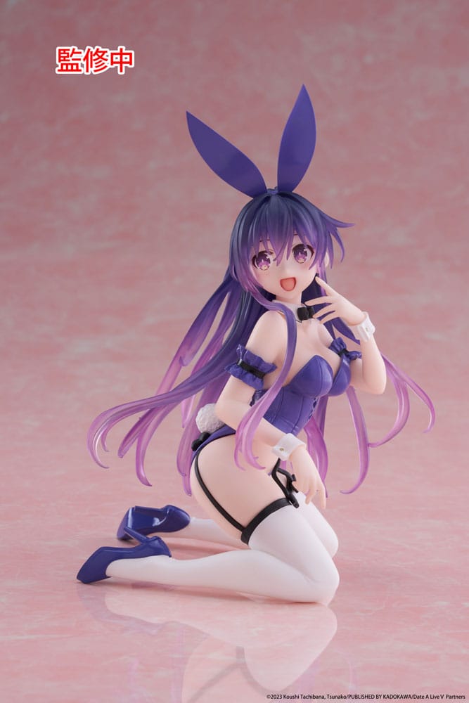 Date A Live V PVC Statue Desktop Cute Figure Tohka Yatogami Bunny Ver. 13 cm