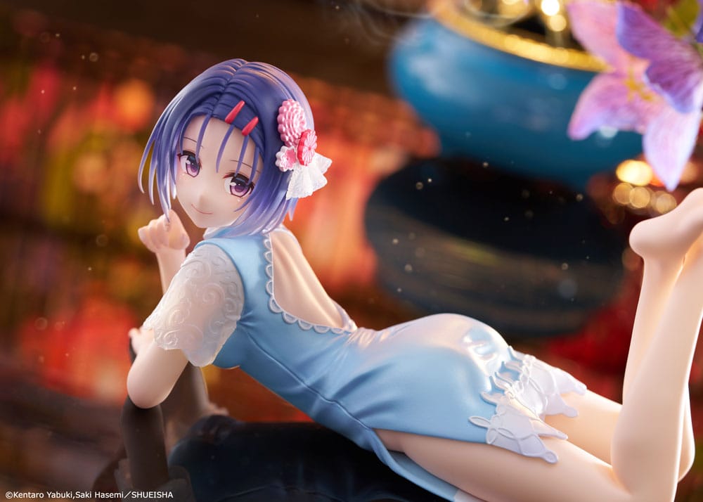 To Love-Ru Darkness PVC Statue Desktop Cute Figure Haruna Sairenji (China Dress Ver.) 13 cm