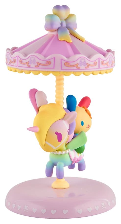 tokidoki x HKF Window Box Figure U*SA*HA*NA & Can Can Sweet Pink Carousel Special Edition 8 cm