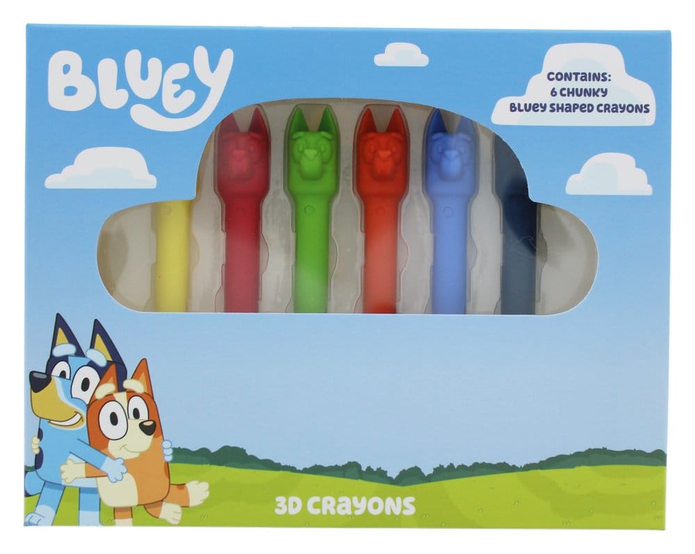 Bluey Wax Crayons 6-Pack