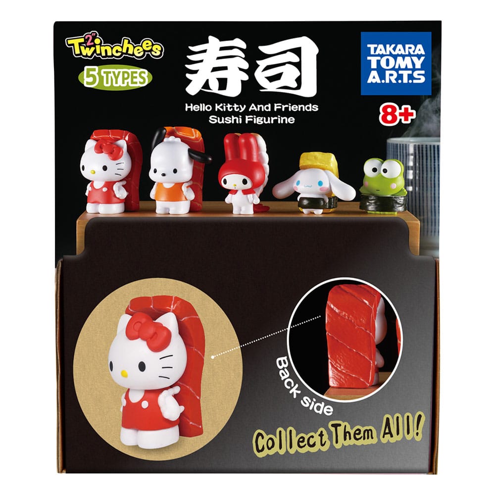 Sanrio Twinchees Mini Figures Hello Kitty & Friends Sushi Kawaii 5 cm Display (24)