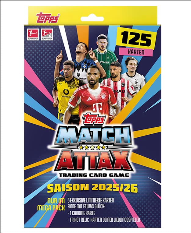 Bundesliga Match Attax Trading Cards 2025/26 Mega Pack *German Version*