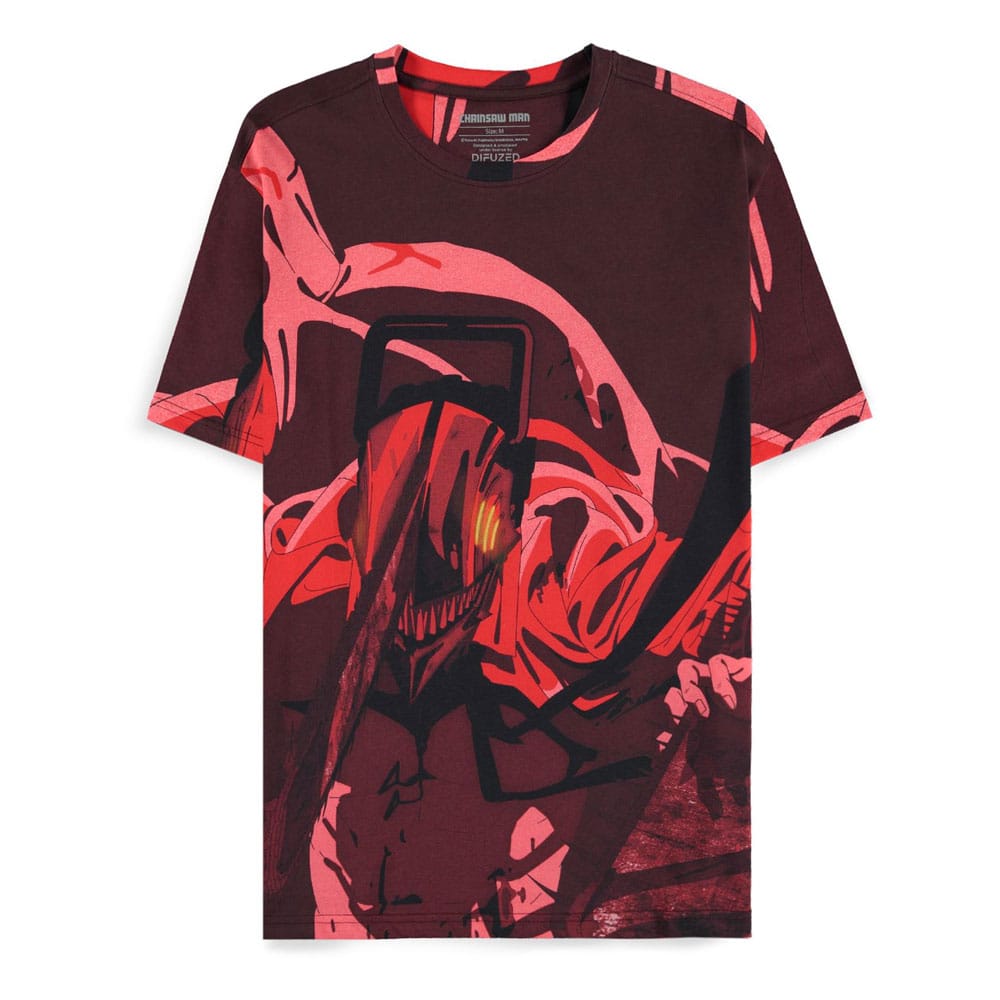 Chainsaw Man T-Shirt Rage all Over Size S