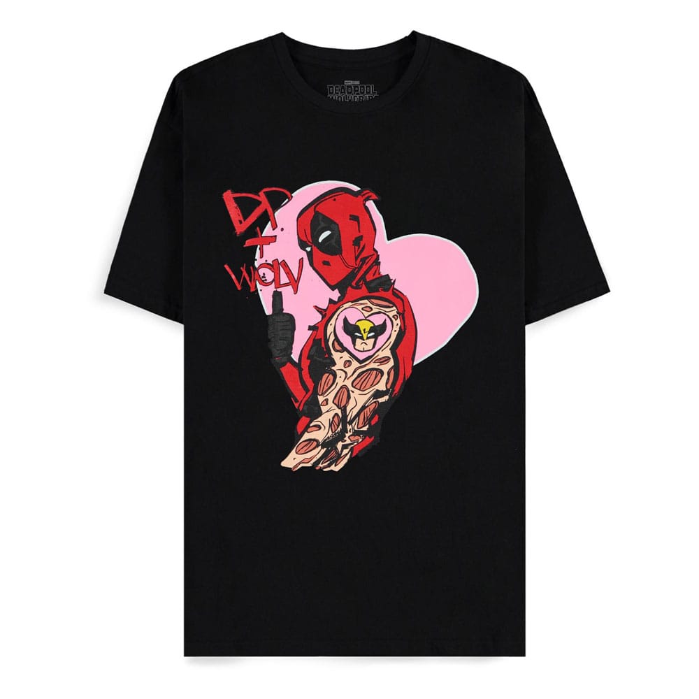 Deadpool T-Shirt I Heart You Size L