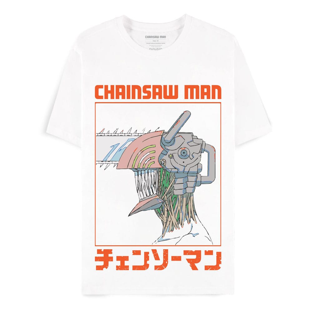 Chainsaw Man T-Shirt Three Tone Chainsaw Size M