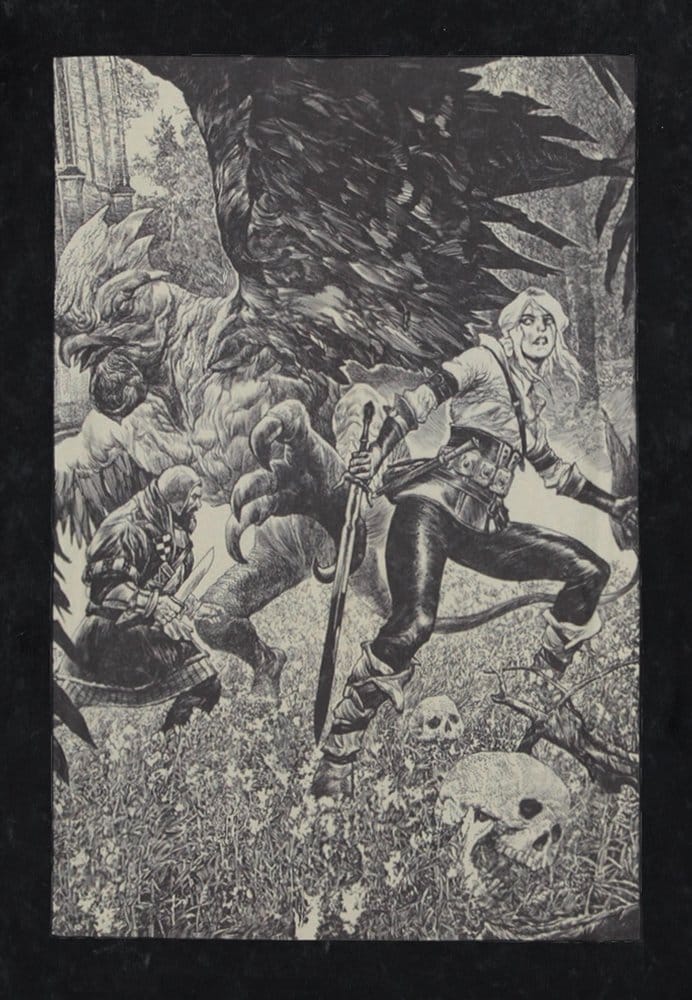 The Witcher T-Shirt Ciri and the Basilisk XXL