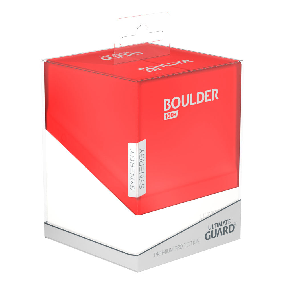 Ultimate Guard Boulder Deck Case 100+ SYNERGY Red/White