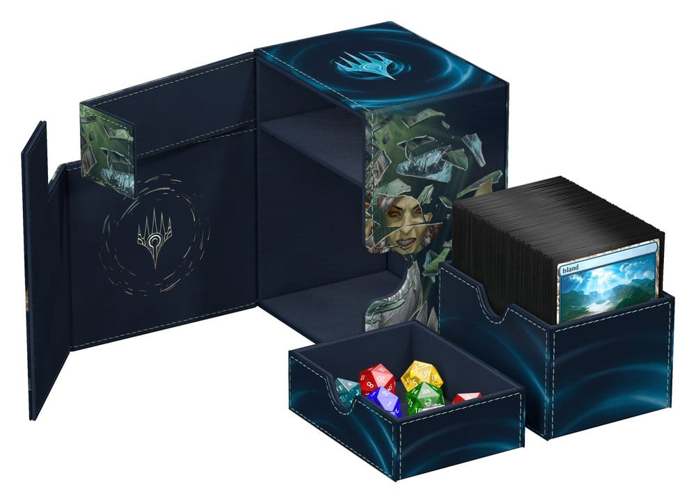 Ultimate Guard Flip'n'Tray 133+ Xenoskin Magic: The Gathering "Reality Fracture" - Blue Uncommon / Green Uncommon