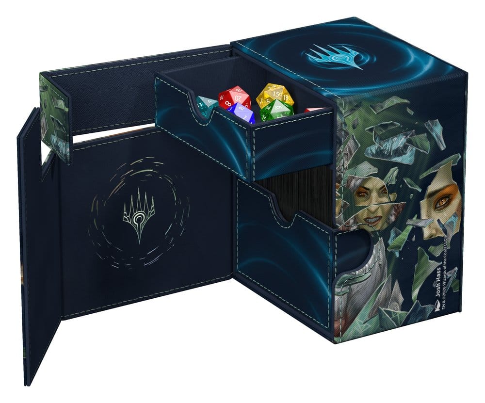 Ultimate Guard Flip'n'Tray 133+ Xenoskin Magic: The Gathering "Reality Fracture" - Blue Uncommon / Green Uncommon