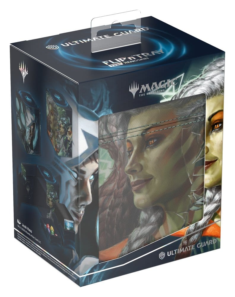 Ultimate Guard Flip'n'Tray 133+ Xenoskin Magic: The Gathering "Reality Fracture" - Blue Uncommon / Green Uncommon