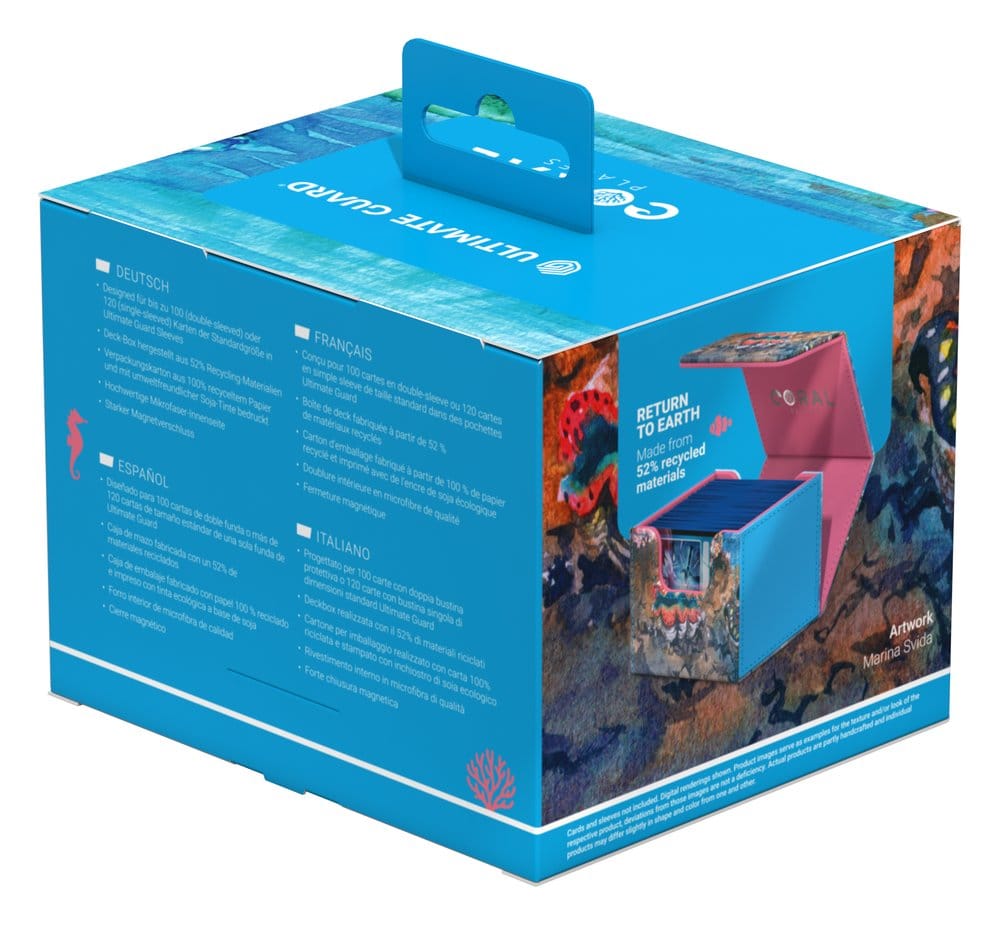 Ultimate Guard Sidewinder 100+ Xenoskin "Coral Places" - Seablue Hush