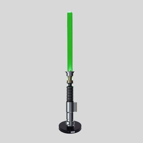 Star Wars Lamp Luke Skywalker Return Of The Jedi Green Lightsaber 59 cm