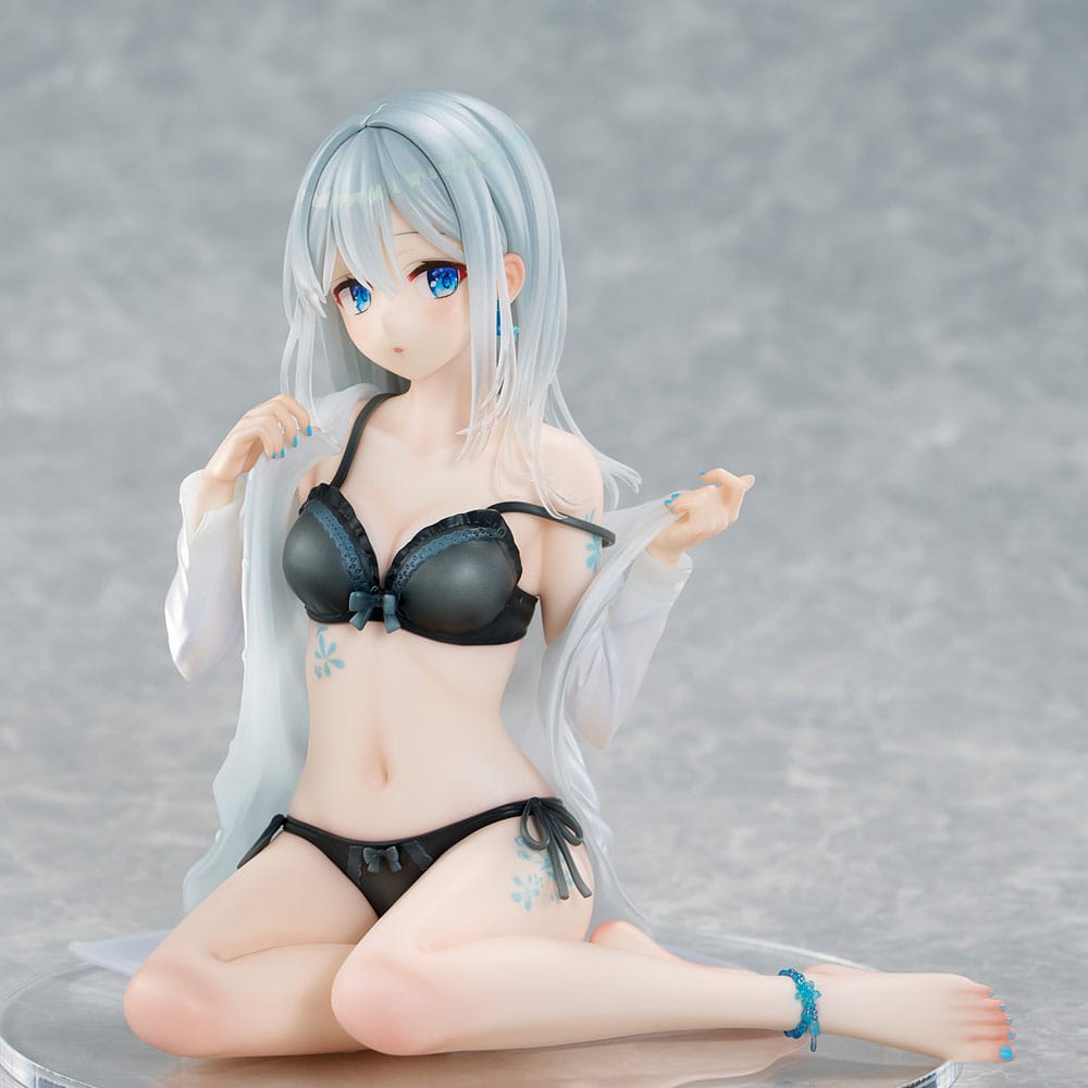 Original Character PVC Statue 1/7 Silver-Haired Girl Sky Blue Morning Special Outfit Ver. by Fuumi Illustration 16 cm