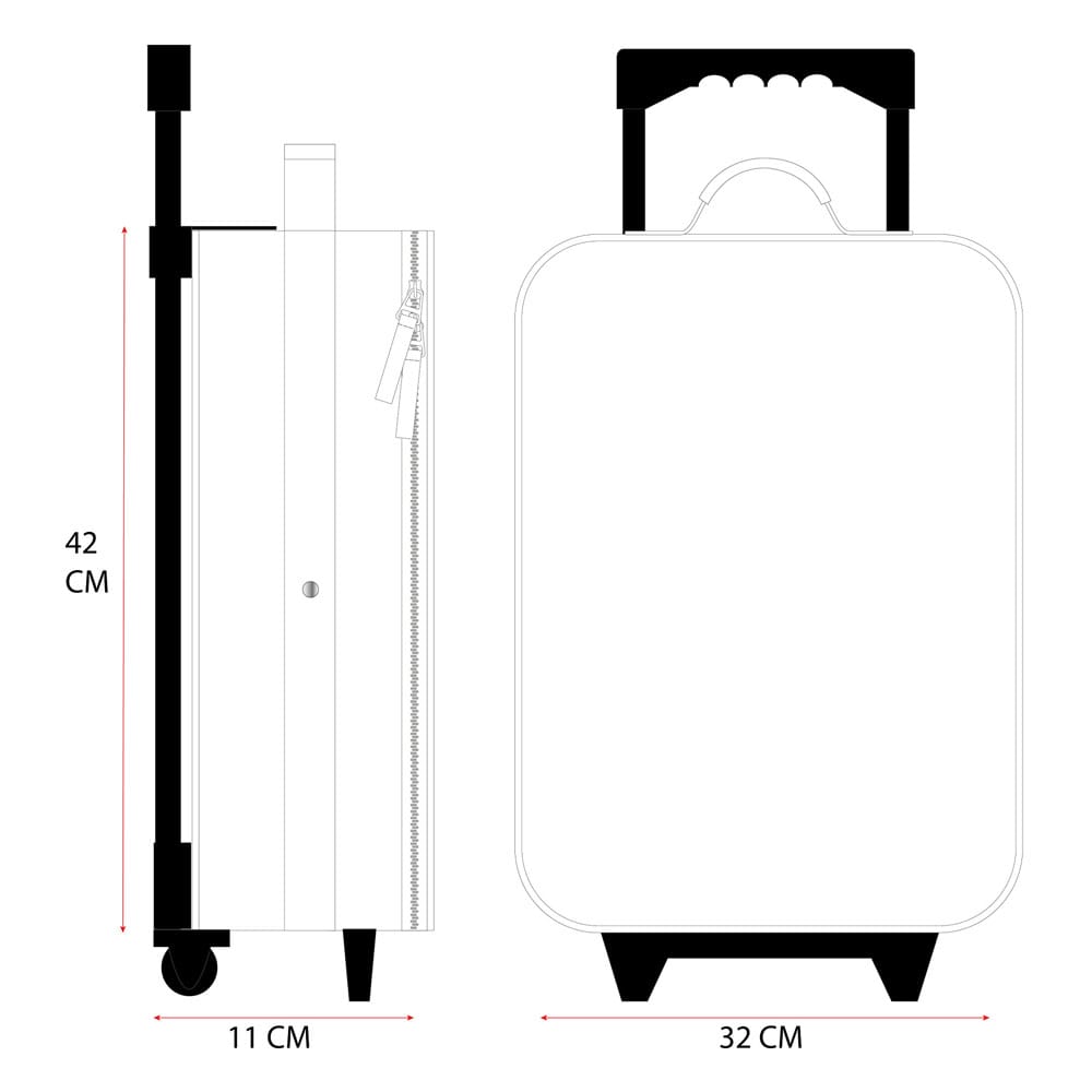 Sonic the Hedgehog Trolley Suitcase Sonic I Was Made For This 42 cm