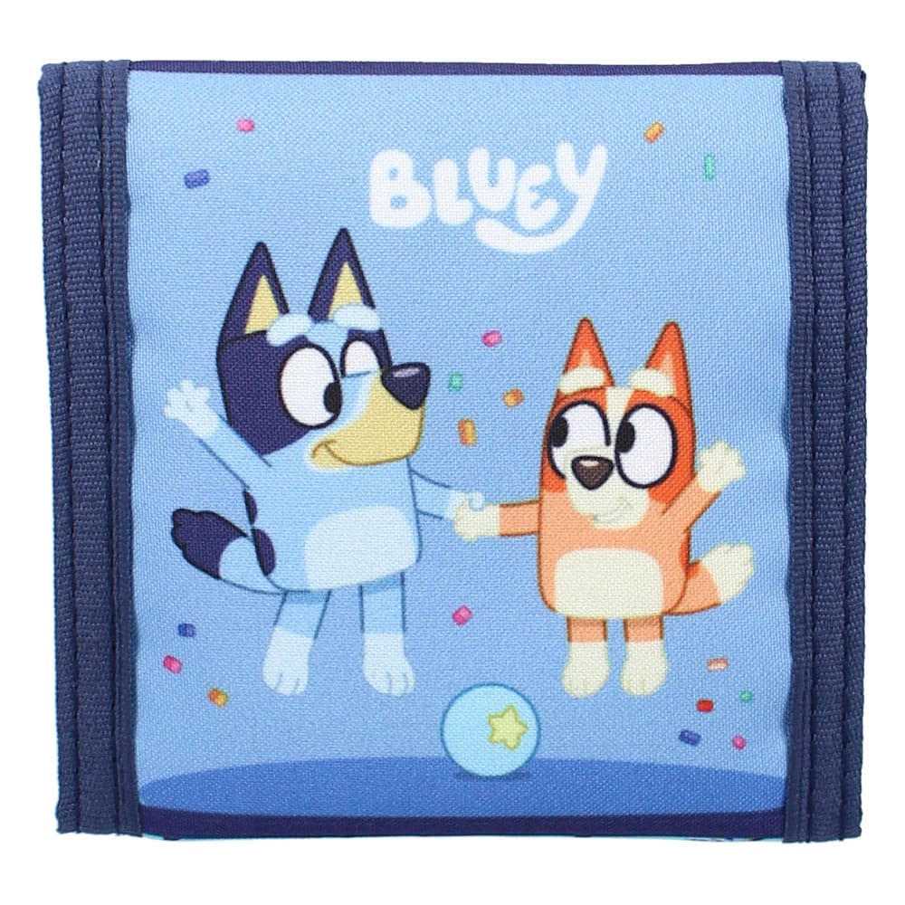 Bluey Wallet Black Bluey Best Friends Fun