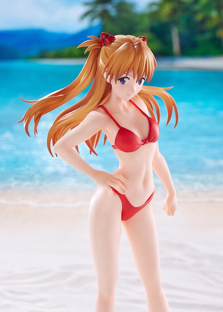 Rebuild of Evangelion Pop Up Parade Beach Queens Asuka Shikinami Langley (Bikini Style) L Size 23 cm