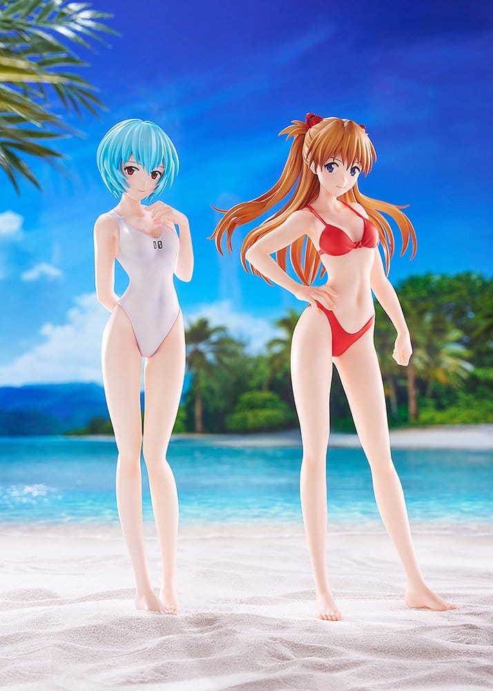 Rebuild of Evangelion Pop Up Parade Beach Queens Asuka Shikinami Langley (Bikini Style) L Size 23 cm
