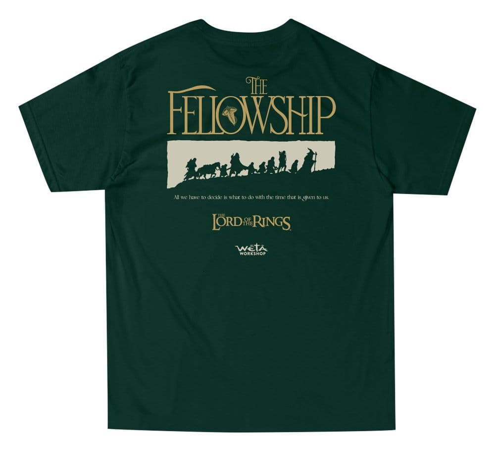 The Lord of the Rings T-Shirt The Fellowship / Green XL