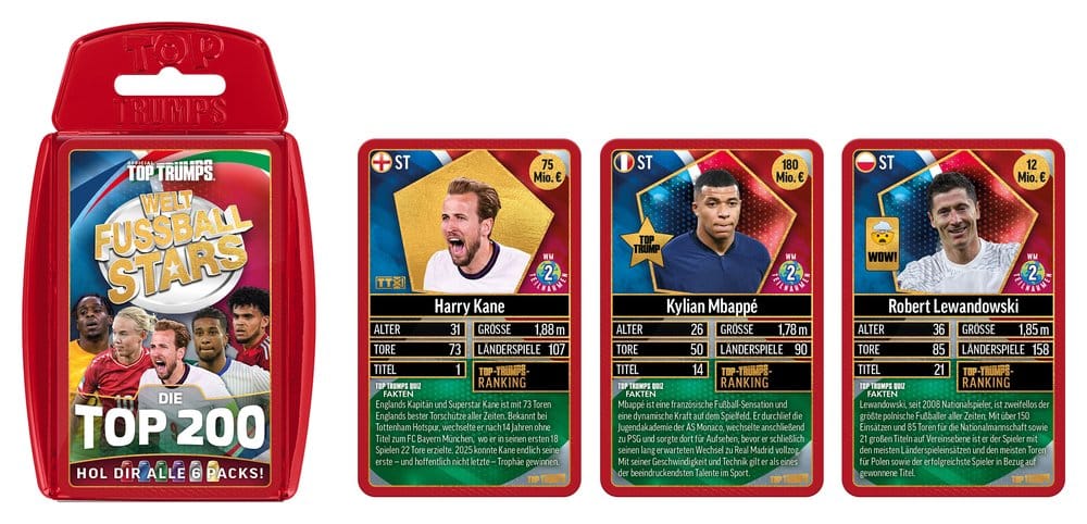 World Football Stars Card Game 200 Pack 1 *German Version*