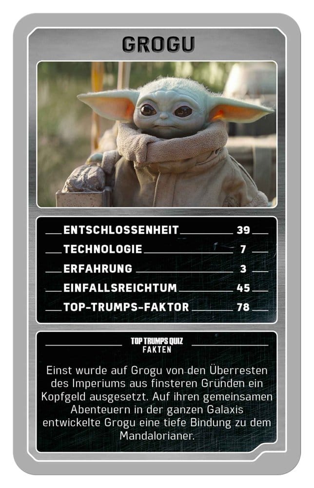 The Mandalorian and Grogu Card Game Top Trumps Collectables *German Version*