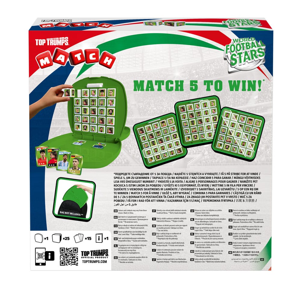 World Football Stars Top Trumps Match - The Crazy Cube Game Green Version