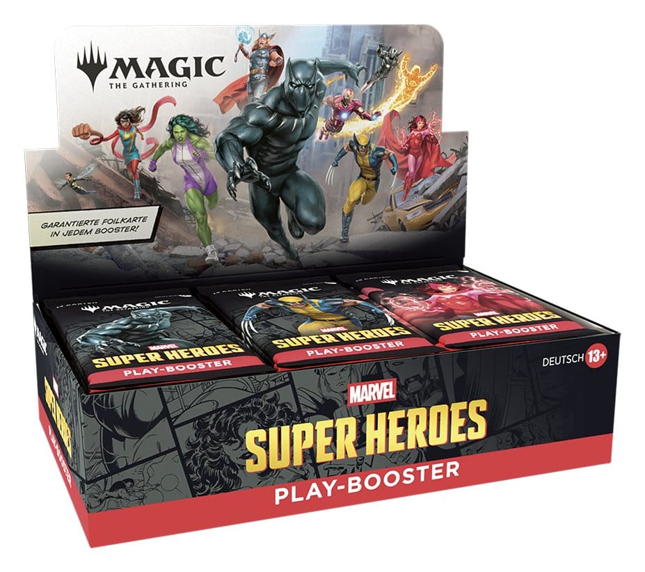 Magic the Gathering Marvel Super Heroes Play Booster Display (30) German