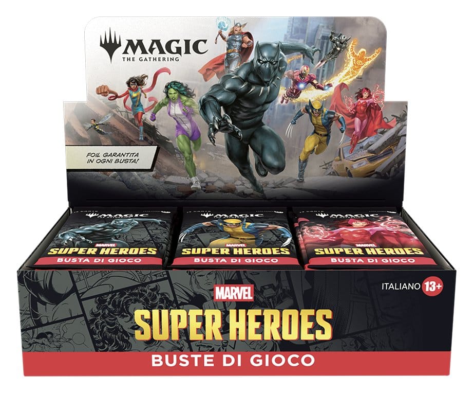 Magic the Gathering Marvel Super Heroes Play Booster Display (30) italian