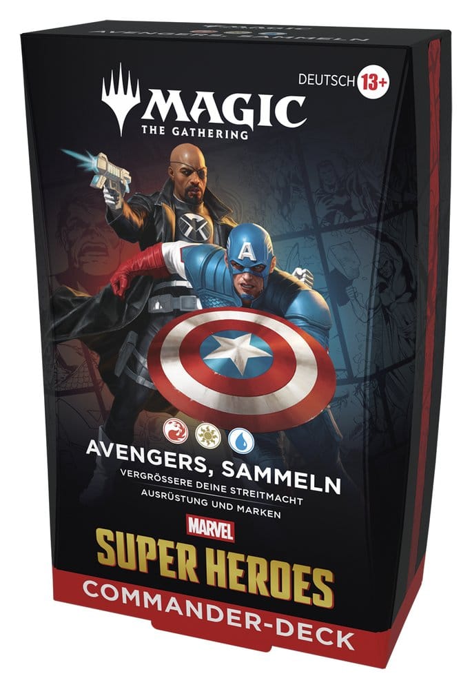Magic the Gathering Marvel Super Heroes Commander Decks Case (4) german