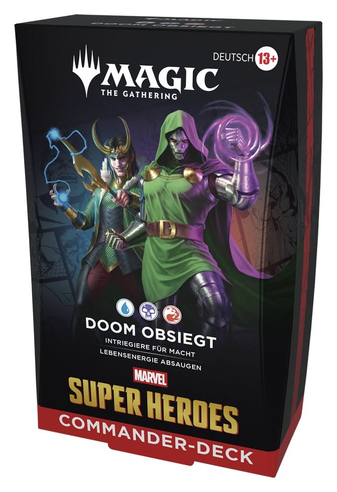 Magic the Gathering Marvel Super Heroes Commander Decks Case (4) german