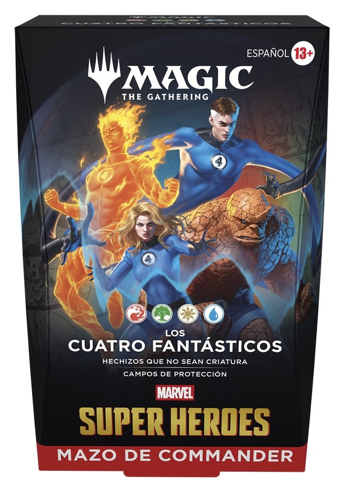 Magic the Gathering Marvel Super Heroes Commander Decks Case (4) Spanish
