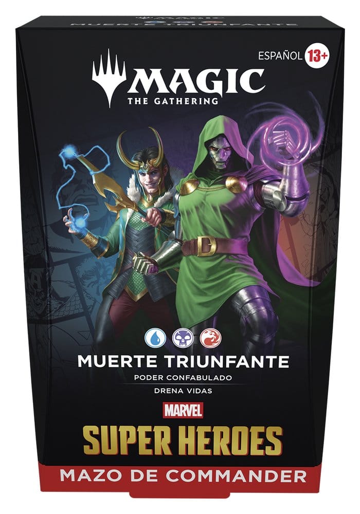 Magic the Gathering Marvel Super Heroes Commander Decks Case (4) Spanish