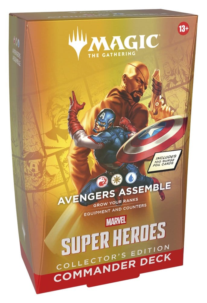 Magic the Gathering Marvel Super Heroes Collector's Edition Commander Decks Case (4) English