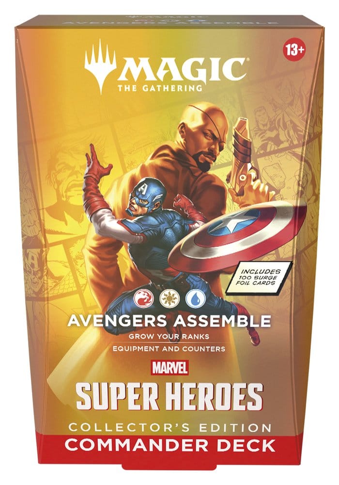 Magic the Gathering Marvel Super Heroes Collector's Edition Commander Decks Case (4) English