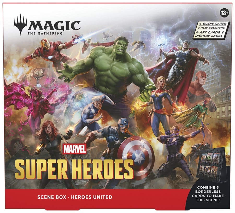 Magic the Gathering Marvel Super Heroes Scene Box Display (4) English