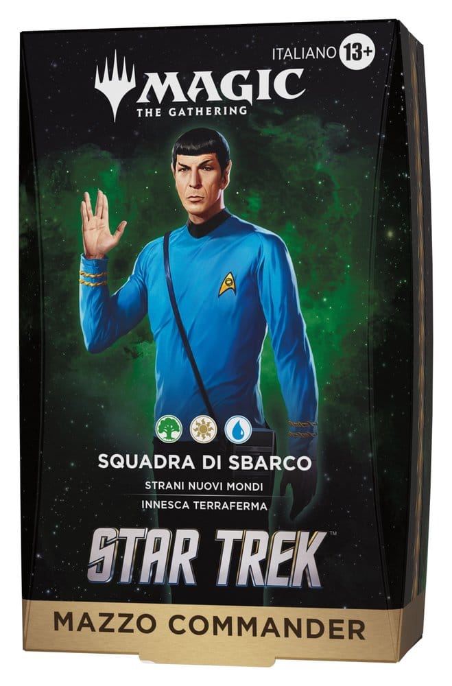 Magic the Gathering Star Trek Commander Decks Case (4) italian