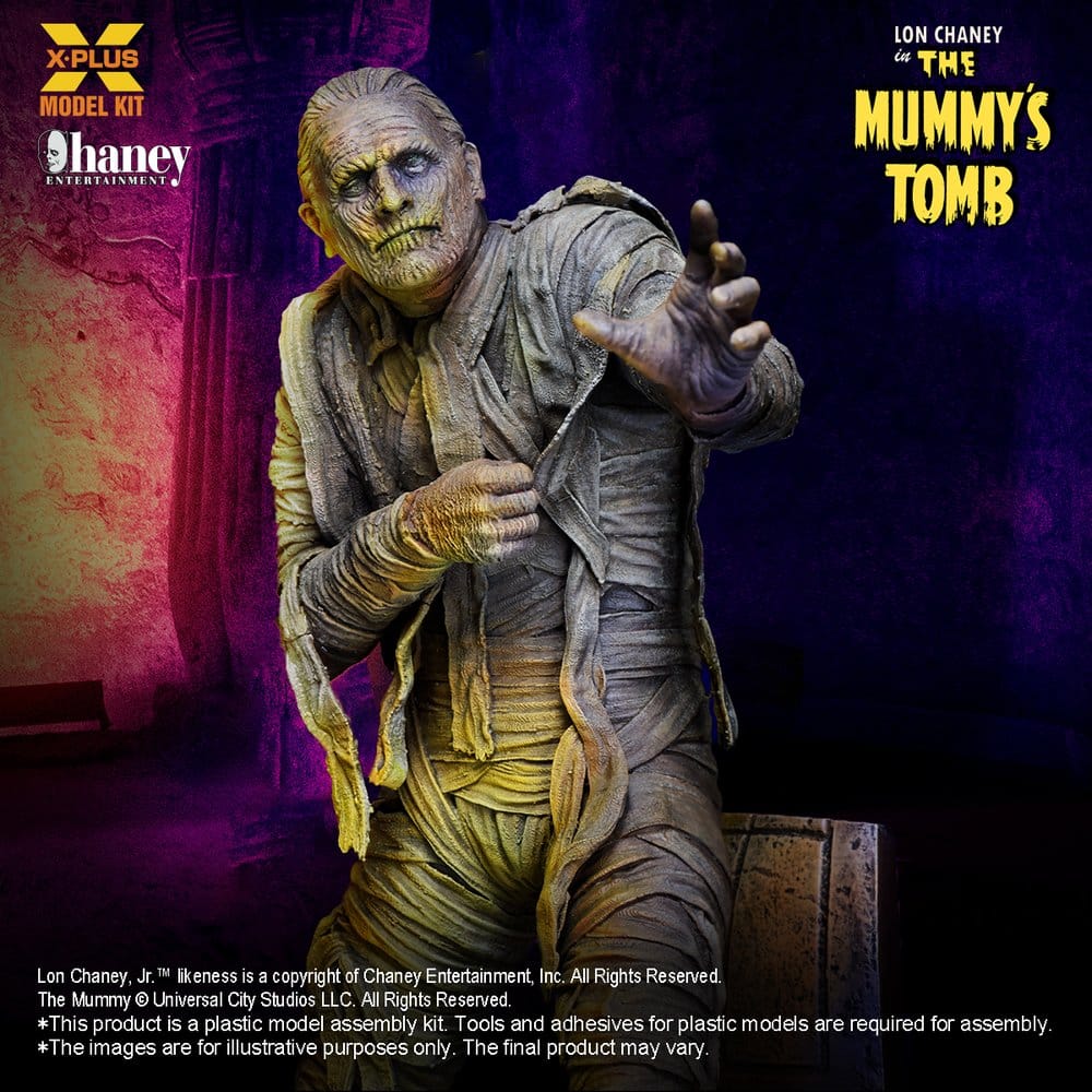 Universal Monsters Plastic Model Kit 1/8 Lon Chaney, Jr. as Mummy (Repro) 23 cm