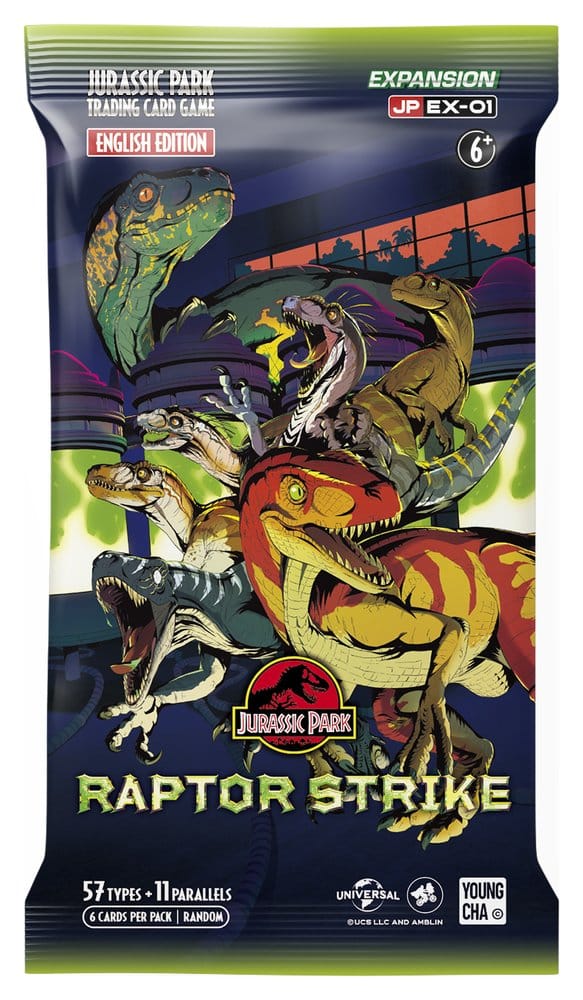 Jurassic Park TCG Raptor Strike Booster Packs Display (24) *English Version*