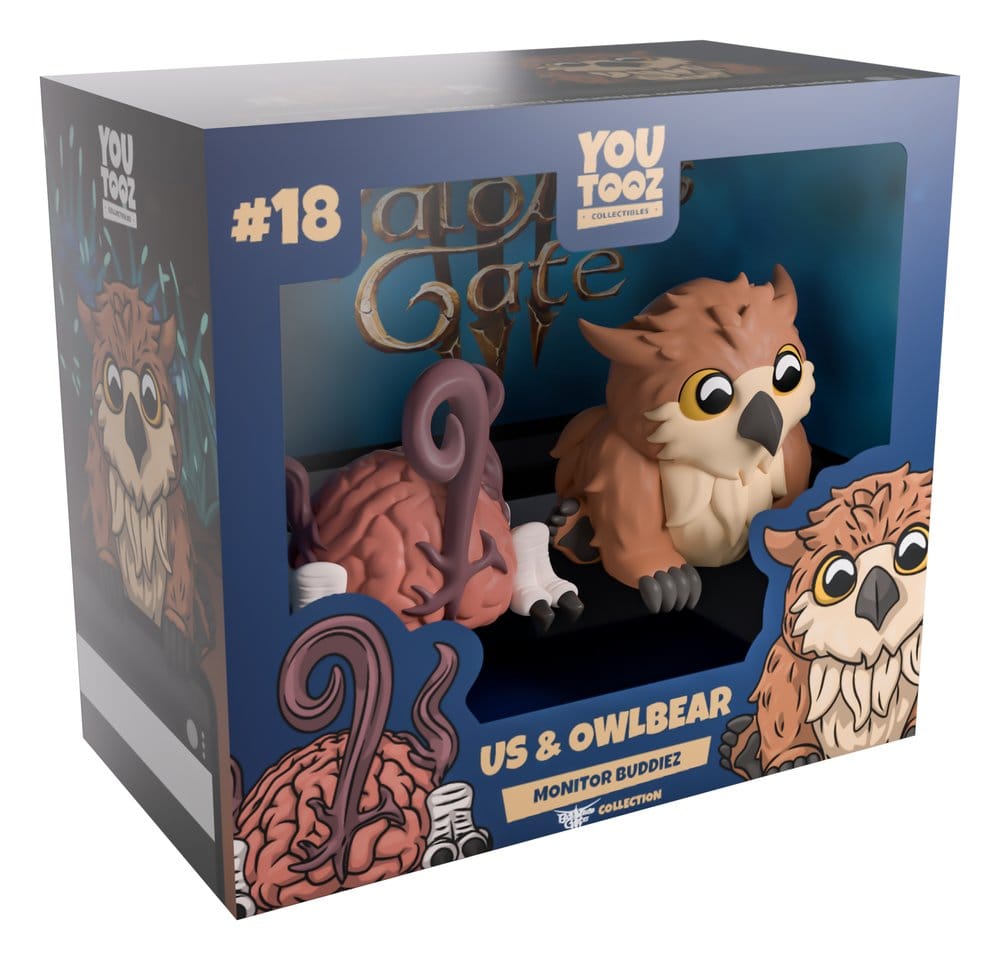 Baldur's Gate 3 Vinyl Figures Us & Owlbear 4 cm