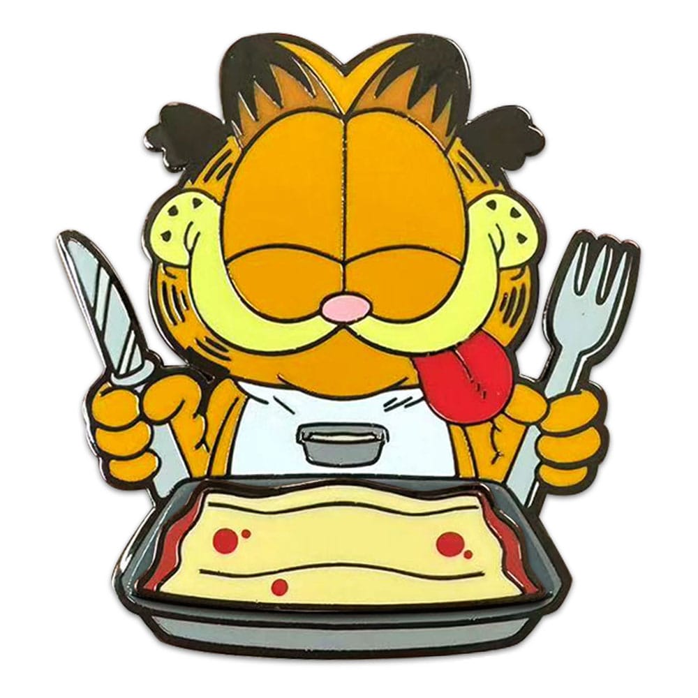 Garfield Pin Badge Disco Garfield Lasagna Dinner 5 cm