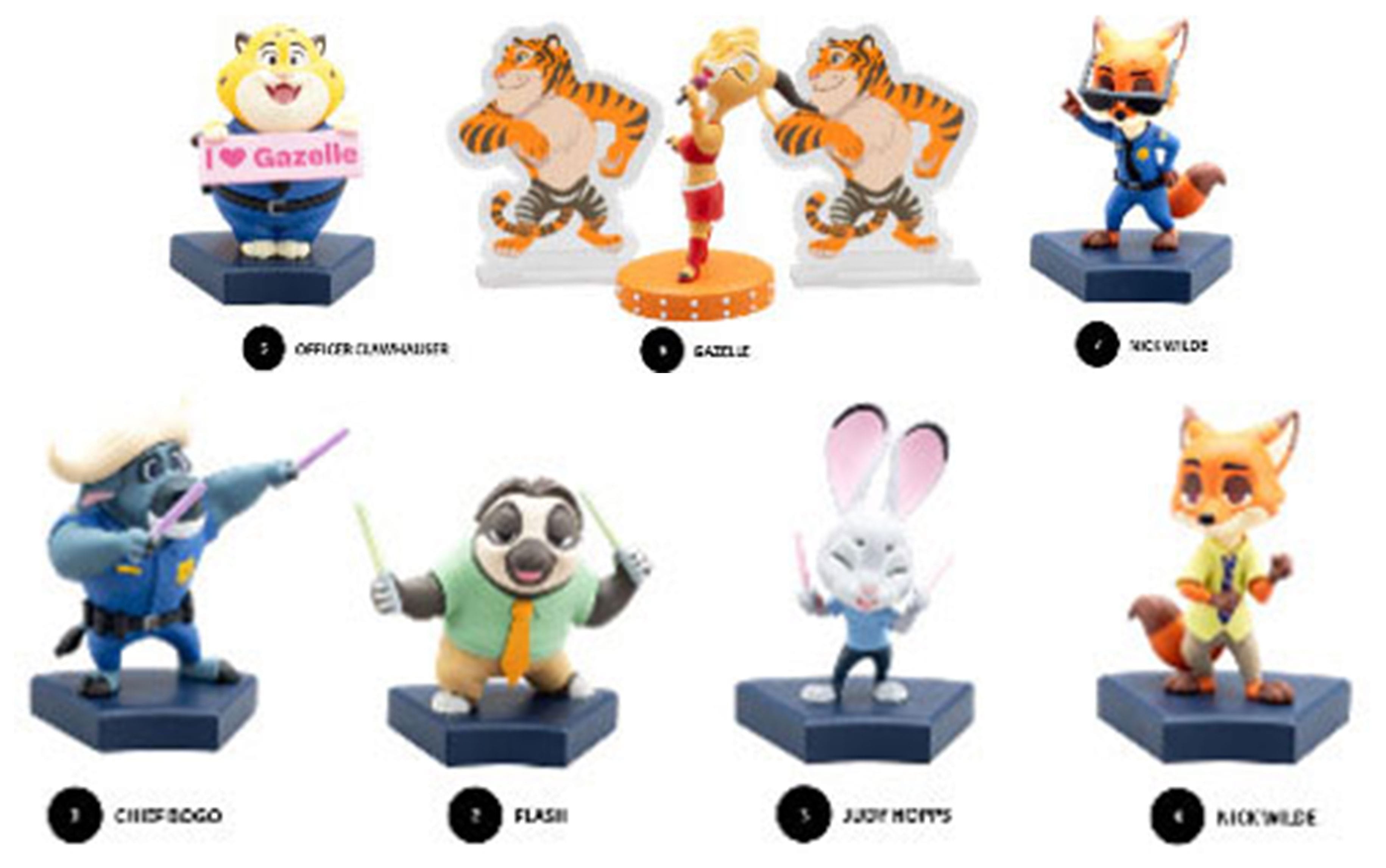 Zootopia Hero Box Urban Safari Series Mini Figures 8 cm Display (6)