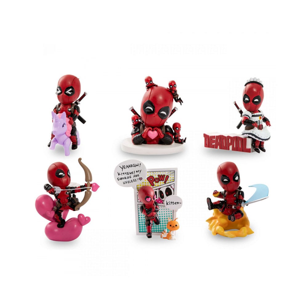 Marvel Hero Box Classic Series Mini Figures Deadpool 8 cm Display (6) - Damaged packaging