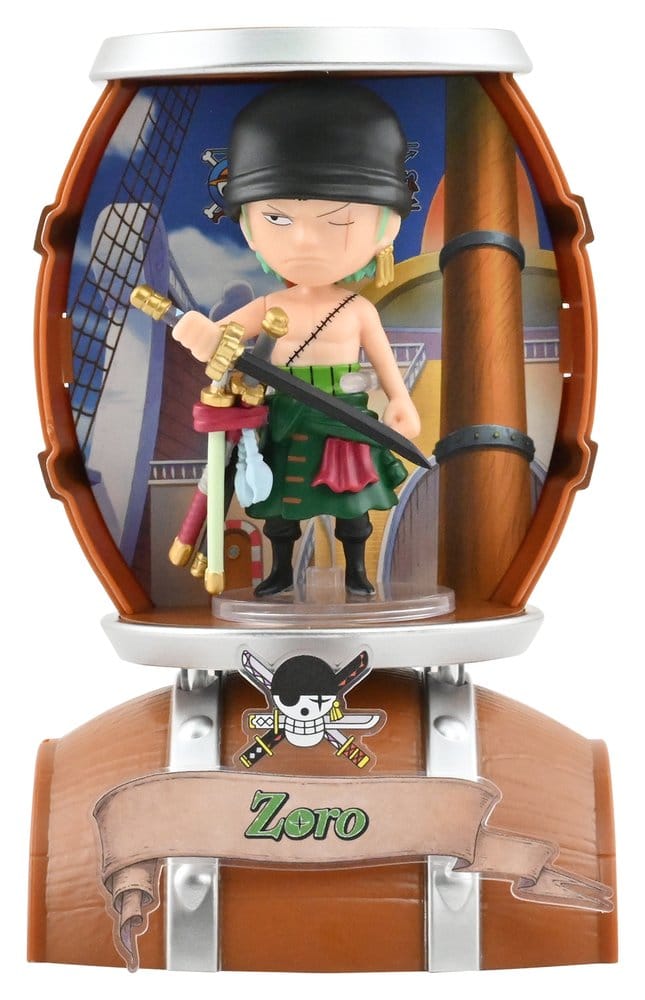 One Piece Barrel Capsule Mini Figures 9 cm Blind Box Display (6)