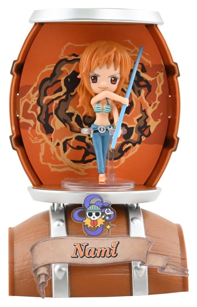One Piece Barrel Capsule Mini Figures 9 cm Blind Box Display (6)