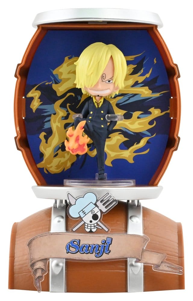 One Piece Barrel Capsule Mini Figures 9 cm Blind Box Display (6)